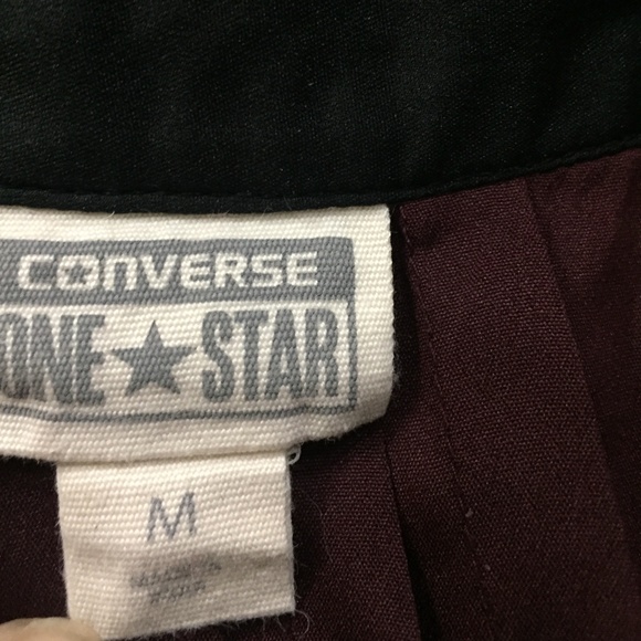 Y2K Converse One Star Burgundy Sleeveless Blouse M - Picture 8 of 8